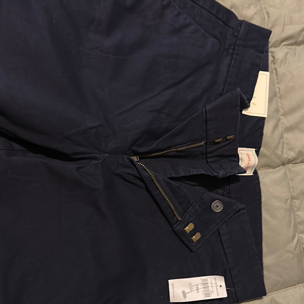 GAP Blue Straight Leg Pants with Denim Texture